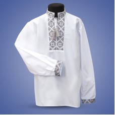 Embroidered shirt for boy "Frosty Evening"